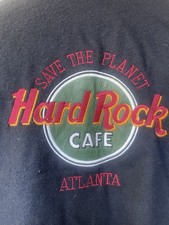 Mens Vintage Hardrock Cafe Wool and suede varsity Jacket Atlanta Size Small