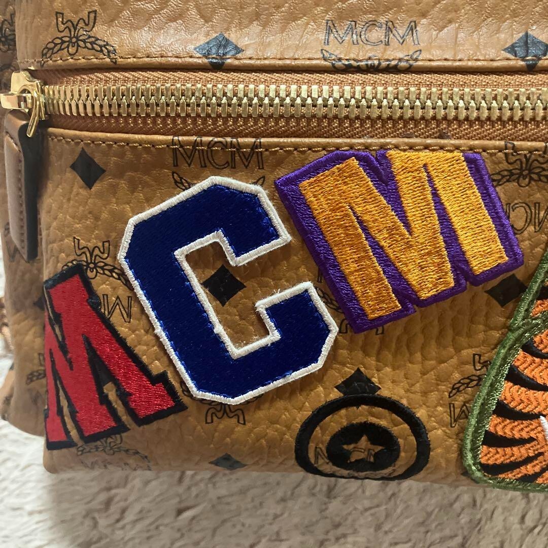 人気コラボ⭐︎BAPE x MCM⭐︎ Shark Stark Backpack A Bathing Ape x MCM collaboration BACKPACK Shark Stark Used