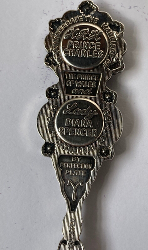Vintage Charles & Diana Wedding Souvenir Spoon Silver Plated Made in Australia - Picture 4 of 5