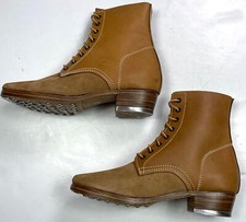WWII GERMAN M43 M1943 COMBAT FIELD LEATHER LOW BOOTS-SIZE 12