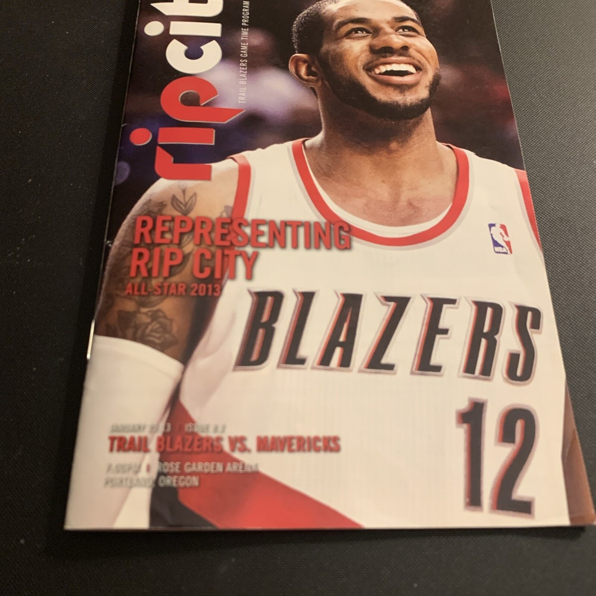 2013 Portland Trail Blazers Game Time Program Mavericks Basketball