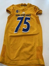 Game Worn Used Adidas San Jose State Spartans SJSU Football Jersey XL 13 #75