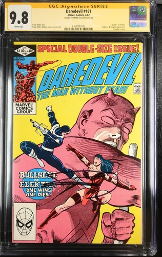 * DAREDEVIL #181 CGC 9.8 SS MILLER Death of Elektra Punisher Cam (2768993022) *