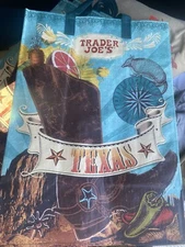 NWT Trader Joe’s Texas Souvenir Bag Reusable Shopping Grocery Tote Bag