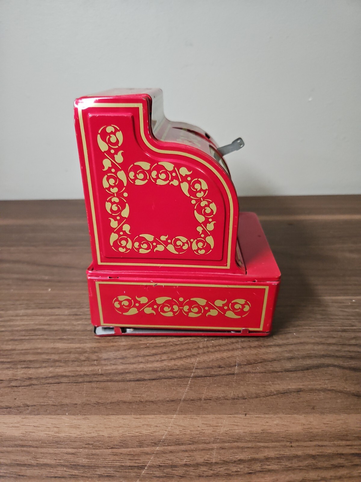 как выглядит VINTAGE "BUDDY L EASY SAVER" TIN CASH REGISTER MECHANICAL COIN BANK broken фото