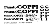 adesivi bici -  10 adesivi  Fausto Coppi - stickers Fausto Coppi