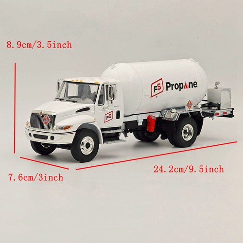 FIRST 1/34 lnternational DuraStar Propane Truck 10-4270 DIECAST Model White - Picture 4 of 11