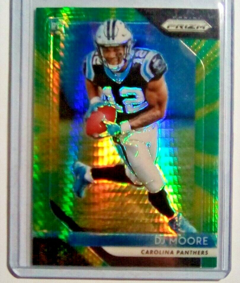 DJ Moore Hyper Prizm RC #80/275 Carolina Panthers 2018 Rookie D. J. Refractor