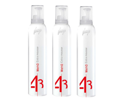 3x 250ml Vitality's WEHO Extra Mousse starker Halt