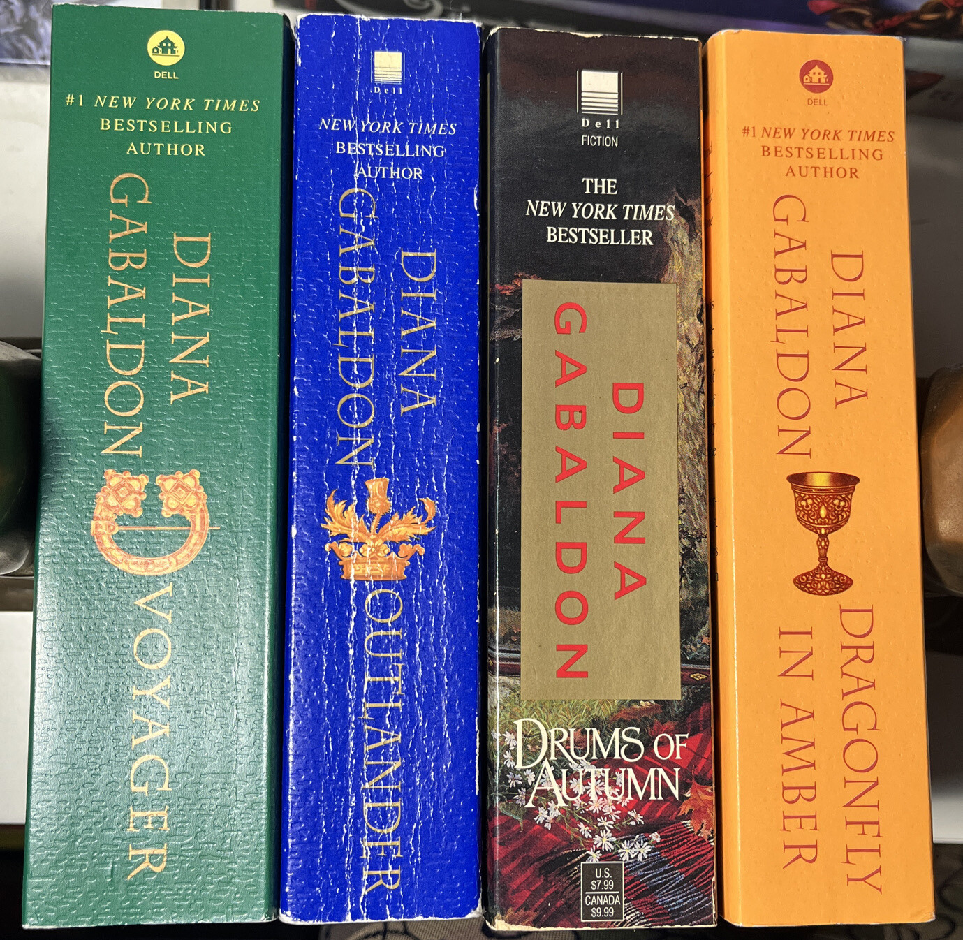 OUTLANDER SERIES Lot Of 4 1-4 by DIANA GABALDON  Dell Dragonfly Amber Drums