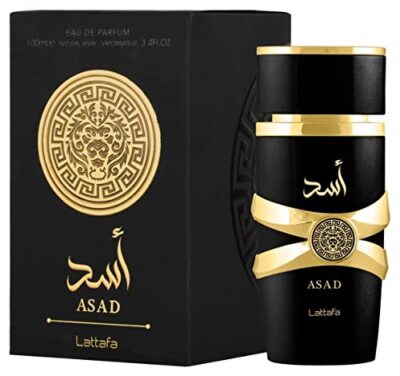 Lattafa Perfum Asad for Unisex Eau de Parfum Spray 100%Original, 3.4 fl oz/100ml