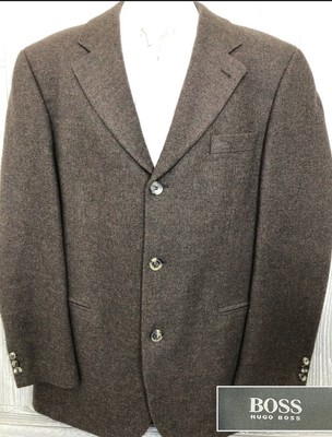 Recent Hugo Boss Mens Virgin Wool 3 Button Sport Coat 42 (t18)