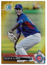 2017 Bowman Chrome Mini OSCAR DE LA CRUZ Prospect Non-Auto Refractor GOLD #23/50