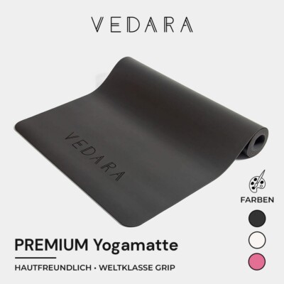 Vedara  [B-Ware] Yogamatte Pilates Gymnastik Fitness Studio Mat MEGA Rutschfest