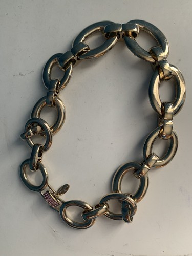 Ann Taylor Stunning Statement Runway Crystals Link Necklace - Picture 7 of 7