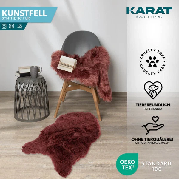 Kunstfell Flauschiges Dekofell | Individuell einsetzbar | viele Farben | Nelly - Bild 1 von 1