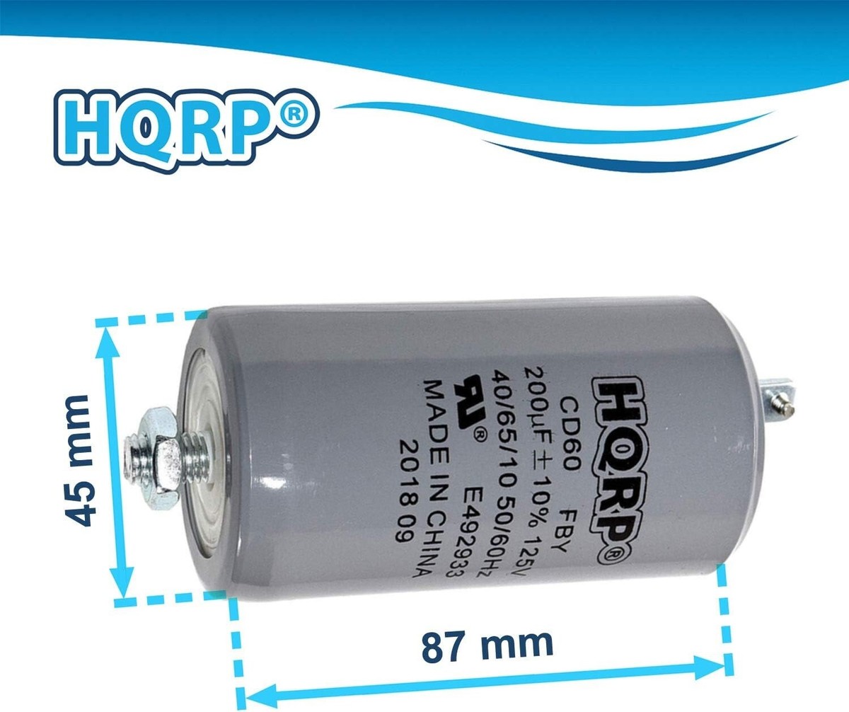 Condensatore Start Avviamento Per Motore Elettrico Compressore 50 - 60 µf (mf) - Rossi Ricambi - Foto 2