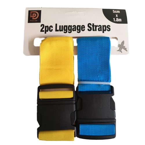 2pcs Adjustable Luggage Straps Extra Strong Safety Suitcase Travel