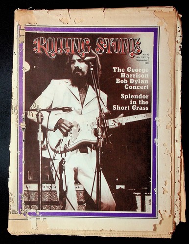 Rolling Stone Magazine September 2 1971 Issue 90 George Harrison Bob Dylan