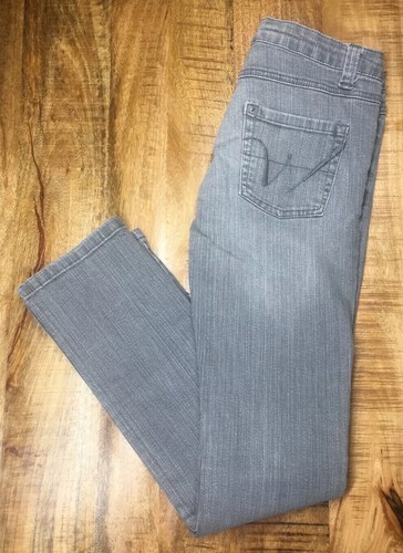 Wet Seal Womens Slim Gray Jeans Skinny 