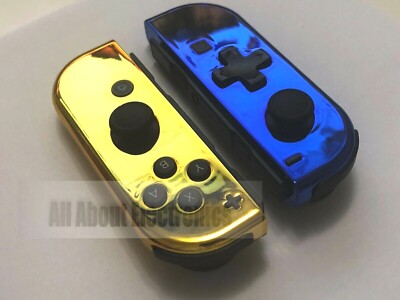 Storage Box Iine Nintendo Joy Con Case Custom Chrome Blue Gold