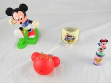 Lot of 5 Disney Collectible Mickey Minnie Mouse Lamp Cologne Kicking Toy T4P40