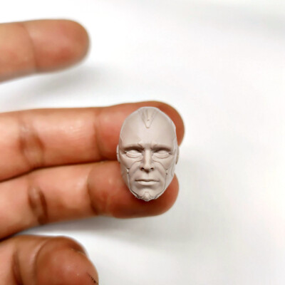 1/12 1/18 1/24 Vision Head Sculpt Carved For Male Action Figure Body Toys