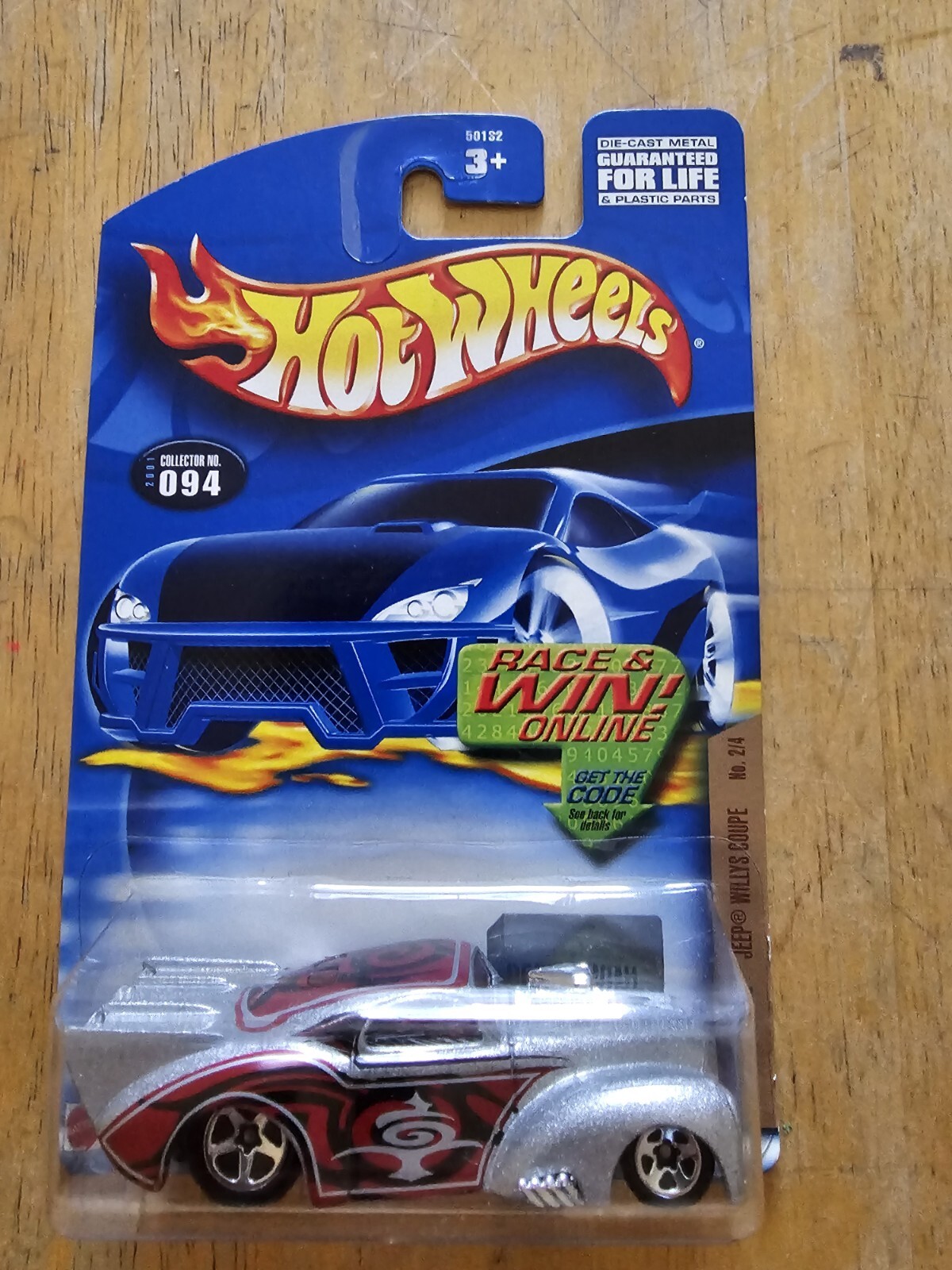 Hot Wheels 2001 Skin Deep Series JEEP WILLYS COUPE #094