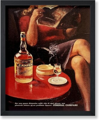 Poster Master Vintage Poster - Retro Italian Liquor Print Decor for Bar, Kitchen