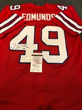 BUFFALO BILLS TREMAINE EDMUNDS AUTOGRAPHED SIGNED JERSEY JSA  COA   