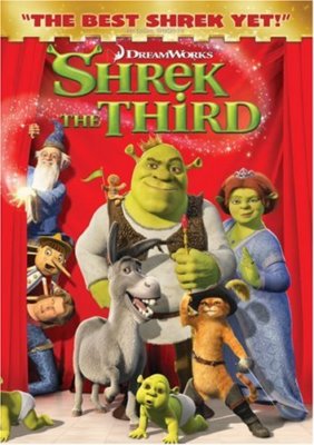 Shrek the Third part 3 3RD MOVIE Antonio Banderas Cameron Diaz Mike Myers