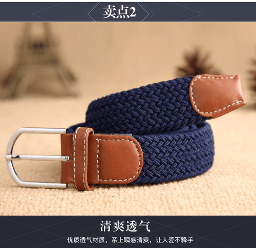 men women canvas tactical belt Military training Elastic stretch woven belts - Bild 3 von 27