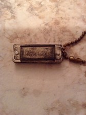 VINTAGE METAL HARMONICA KEY CHAIN