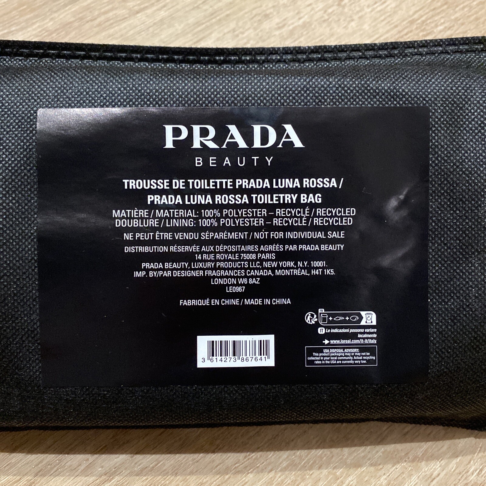 Prada Luna Rossa Navy Blue Wash / Travel / Toiletry / Shaving Bag image 9