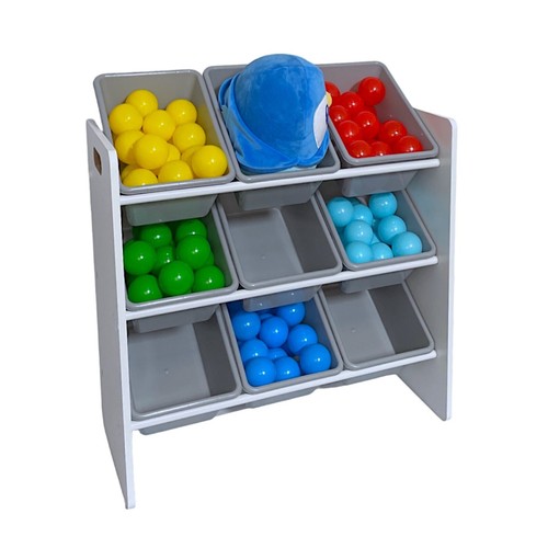 Kids 9 Tub Plastic Storage Drawers Perfect Organiser Kid Clothes Crafts Toys - Picture 4 of 9