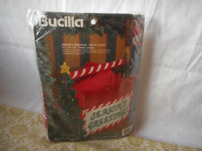 Bucilla Plastic Canvas Kit SEASONS GREETINGS BUFFET CADDY #61190 NEW 