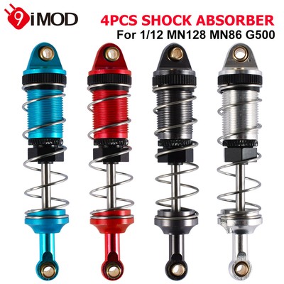 4PCS Stoßdämpfer 74mm Metall Hydraulische für 1/12 MN128 MN86 G500 RC Auto Teile