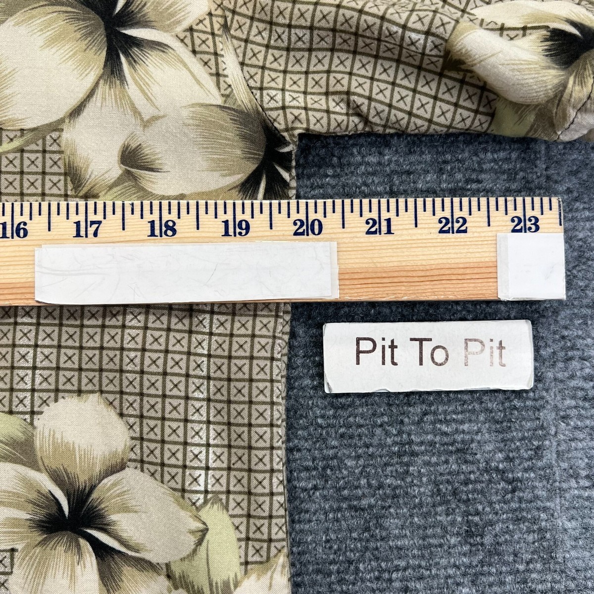 Vtg Ringo Sport Shirt Mens Small Beige Green Floral Short Sleeve