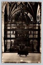 RPPC Capilla Real (Royal Chapel) & Iron Fence Granada Spain VINTAGE Postcard