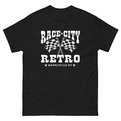 RACE CITY RETRO CHECKERED FLAGS BIG LOGO HOT ROD GASSER MUSCLE CAR