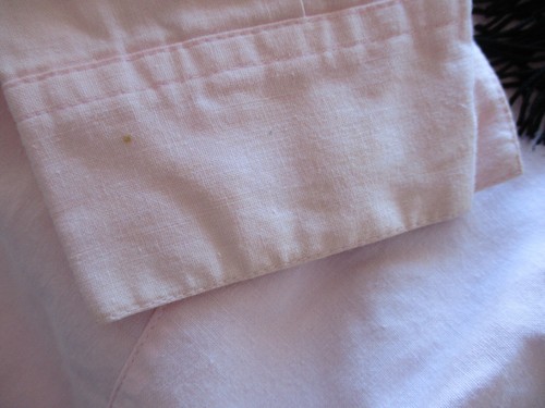 Chaqueta vintage Code Nouveau rosa con flecos negros talla pequeña - Imagen 6 de 8