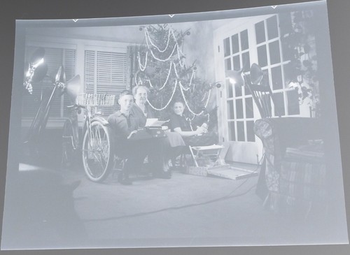 Vtg 1930s American Family Snapshot Photo NEGATIVES Christmas Tree Presents Toys - Picture 9 of 11