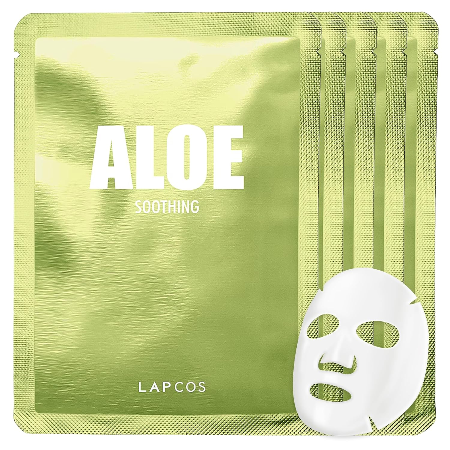 Aloe Sheet Mask, Daily Face Mask with Cucumber and Aloe Gel to Calm and Moisturi-image