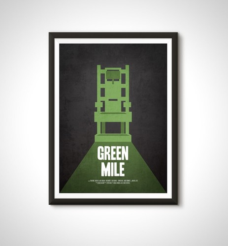 Green Mile Minimalist Print Stephen King Movie Poster - Home Decor Wall Art Gift - Picture 3 of 4