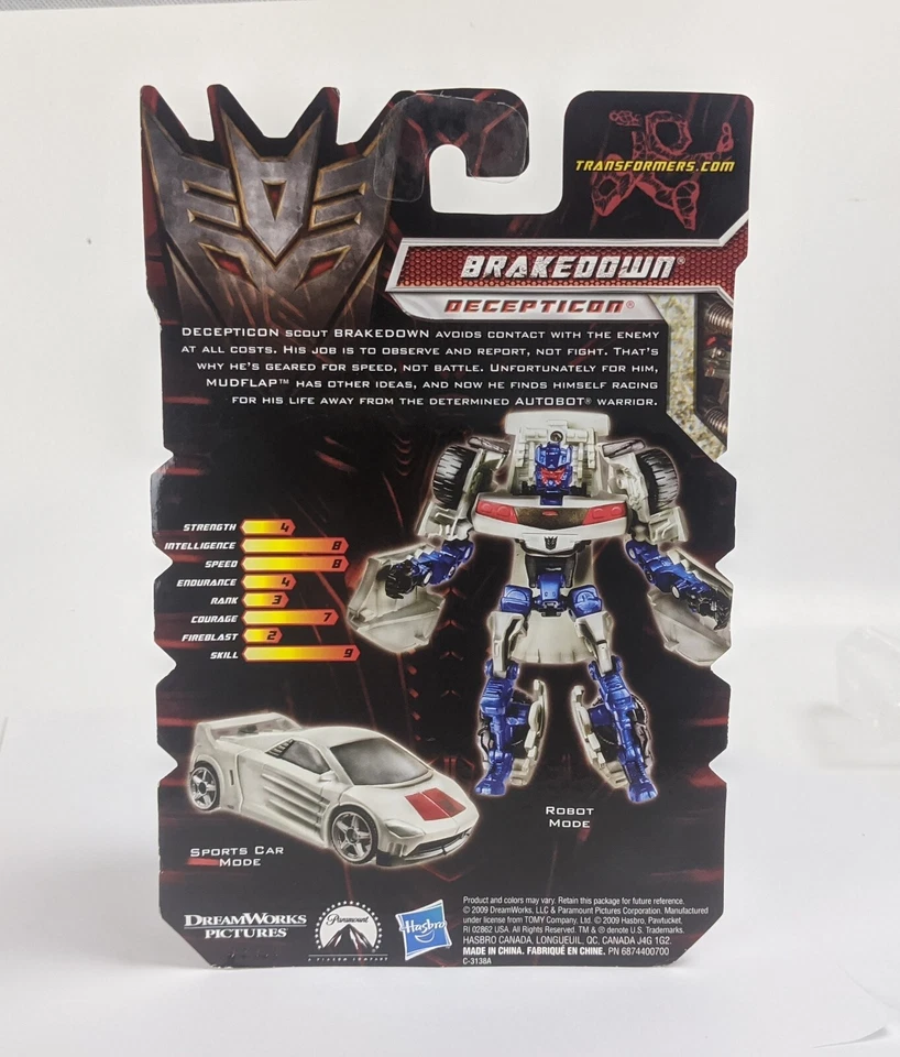 Transformers BRAKEDOWN Revenge of the Fallen ROTF Scout Class Figure 2009 NEW - Image 2 of 2