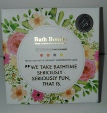 Grace  Stella Bath Bombs 4 Pack Paraben  Cruelty Free Balls Sealed NEW