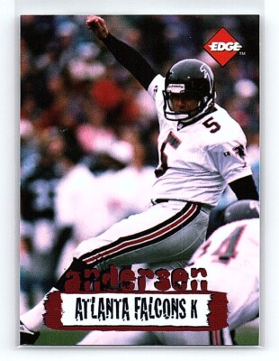 【サイン入り】BLACK AND BLUE Morten Andersen 1996 Collector's Edge Morten Andersen AltAtlanta Falcons #7