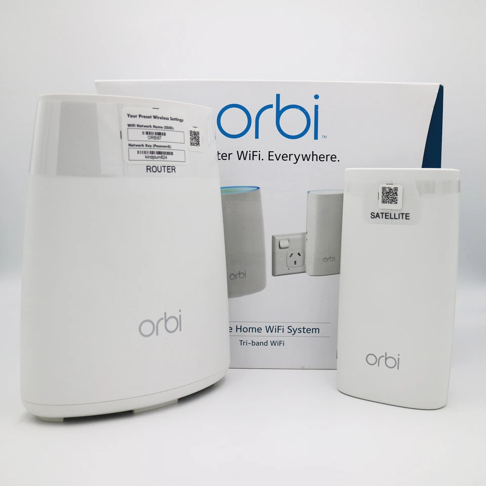 Netgear Orbi Tri-Band Mesh WiFi Router AC2200 System RBK30 2.2Gbps RBK30-100AUS - Image 2 of 4