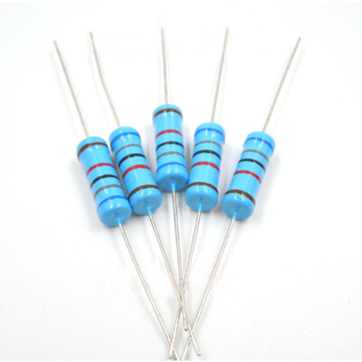 1 Watt 1% Metal Film Resistors Over 200 Various Value 1W 10 Pack-1000 Pack