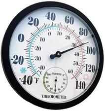 Indoor Outdoor Thermometer Large Wall  Assorted Sizes , Colors 